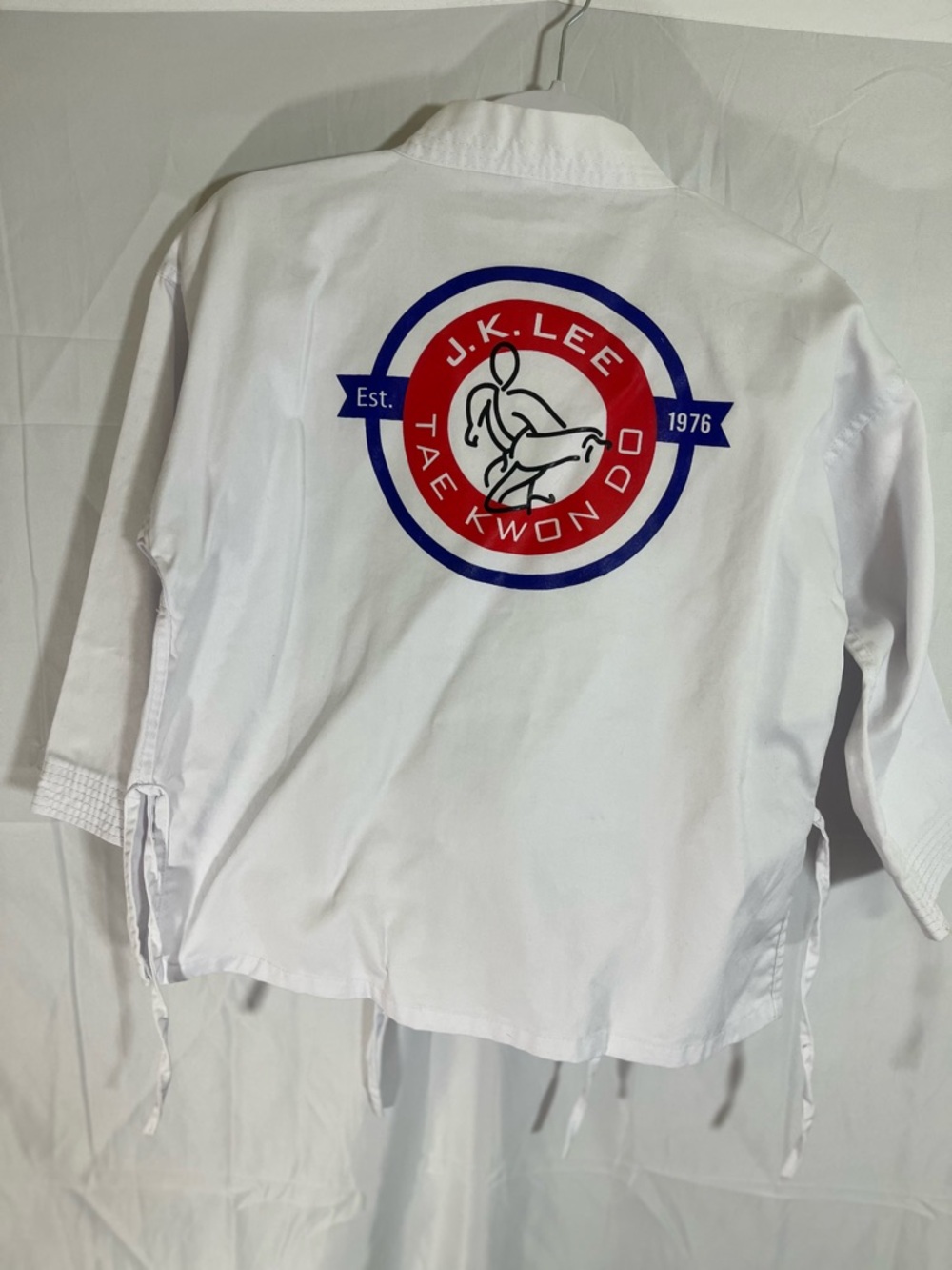 J.K. Lee Youth Dobok Uniform for Taekwondo.